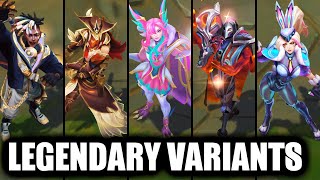 All Legendary Skins Mythic Variants amp Chromas League of Legends [upl. by Luas]