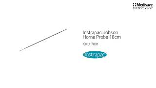 Instrapac Jobson Horne Probe 18cm 7831 [upl. by Arimak726]