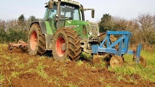 HD  Fendt 716 Power  Préparation des terre 2014 [upl. by Eskil]