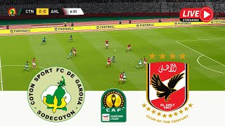 Coton Sport FC vs Al Ahly SC  CAF Africa Champions League 2223  Football Simulation [upl. by Lundt52]