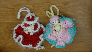 Miss Noël et Miss Printemps fadettes au crochet  La Grenouille Tricote [upl. by Terrene]