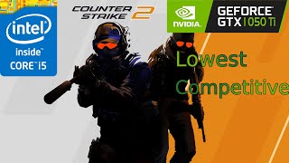 GTX 1050 Ti  CS2  1080p  Competitive Graphics Quality Tested [upl. by Oilalue]