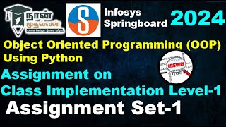 Class Implementation Level 1 Assignment Set1Object Oriented Programming Using Python NM Infosys [upl. by Kazim]