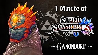 1 Minute of Sm4sh ☆Ganondorf☆ 「Super Smash Bros for Wii U」 [upl. by Ellerehc]