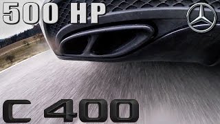 Mercedes C400 30 V6 BiTurbo 500 HP GAD Custom EXHAUST Sound by AutoTopNL [upl. by Sirrap]