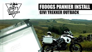 GIVI Trekker Pannier install BMW Adventure motorbike luggage [upl. by Mikey]