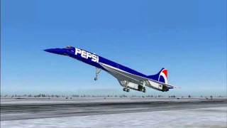 Pepsi Concorde Landing at Montreal Int Airport [upl. by Anul]