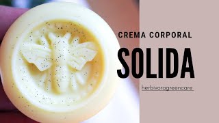 CREMA SÓLIDA hidratante 4 INGREDIENTES RECETA SENCILLA 💚 Eng Sub [upl. by Pardew]