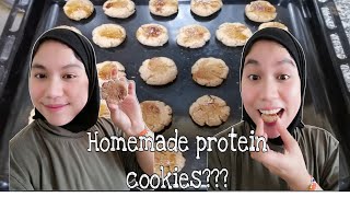 How to make Protein Cookies cooking series [upl. by Lindo]