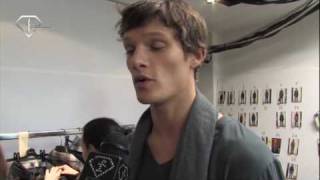 FashionTV  FTVcom  MILAN MEN Fall  Winter 10  11  ERMANNO SCERVINO BACKSTAGE [upl. by Mozza]