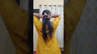 Loose plait Hairstyle  Slow tutorial how to braid shorts ytshorts [upl. by Nareik]