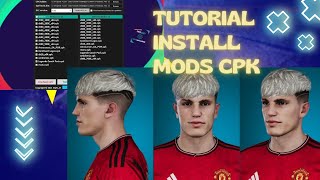 Tutorial install Mods CPK with Dpfilelistgenerator Efootball Pes 2021 CPK Version [upl. by Gwenora]