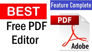 Best FREE PDF Editor  How To Edit PDF File in Laptop  How to Edit PDF with LibreOffice PDF Editor [upl. by Cima]