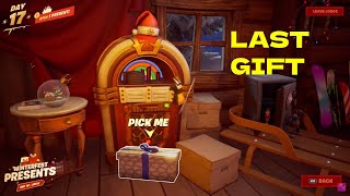 Where is the Last Winterfest Present to Open in Fortnite Chapter 3 Open 15 Present [upl. by Kordula609]