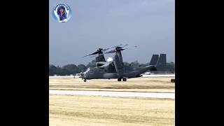 Bell Boeing V 22 Osprey Aircraft takeoff [upl. by Beatrisa]