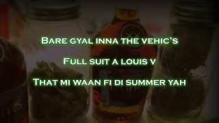 Mavado Weed amp Hennessy lyrics on screen [upl. by Inajna]