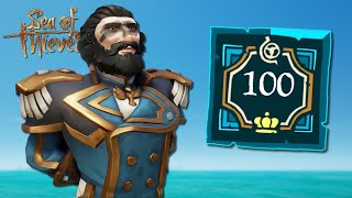 Hitting LEVEL 100 with the Merchant Alliance in Sea of Thieves [upl. by Naujled]