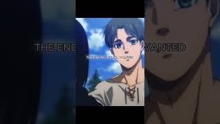 Eren and Mikasa💔 Attack on titan AMVEdit 4K  anime edit amv attackontitan short [upl. by Gnud969]