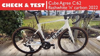 CHECK amp TEST Cube Agree C62 flashwhite n carbon 2022 [upl. by Riker]