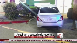 Asesinan a custodio de reportero en Baja California Sur [upl. by Parry]