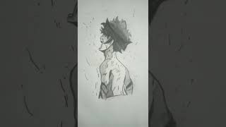 My hero academia Deku 100 power using 😈😈 please like and subscribe My art drawing [upl. by Ellora512]