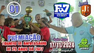 TORNEIO DE 25 ANOS DA FGF7  EQUIPES 01 [upl. by Nomyaw]