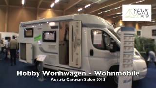 Hobby Wohnwagen und Wohnmobil auf dem Austria Caravan Salon 2013 [upl. by Amata327]