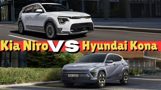 Kia Niro EV advance 2024 VS Hyundai Kona Long Range 2024 [upl. by Maziar]