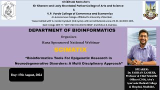 Bioinformatics Tools For Epigenetic Research in Neurodegenerative Disorders [upl. by Mali464]