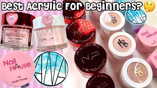 RANKING WHICH POPULAR ACRYLIC POWDERS are the BEST for Beginners [upl. by Sanoj498]