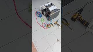 LG dual inverter leak repair and preon charging airconditionerairconrepair [upl. by Neelyt]