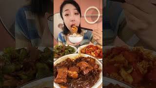 Sizzling stirfried noodle pork vegetable tasting show 지글지글 볶음면 돼지고기 및 야채 시식 쇼 LIN VLOG 먹방 2189 [upl. by Elcin959]