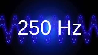 250 Hz clean pure sine wave TEST TONE frequency [upl. by Grayce538]