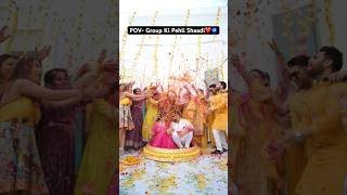 Kurta Faad Haldi🙈😂 rajatbornstar rajatswati haldi wedding love viral funny ytshortsindia [upl. by Kobylak]