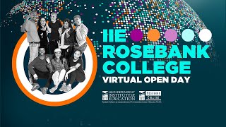 IIE Rosebank College  Virtual Open Day October 2021 [upl. by Erret]