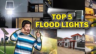 Top 5 Solar Flood Lights  Solar Flood Lights Outdoor  Solar Lights [upl. by Anastassia121]