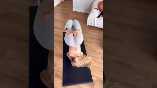 Hip Split Leg Flexibility Easy Stretch Yoga Flow shorts yogaexercise yoga yogapractice [upl. by Nylecyoj]