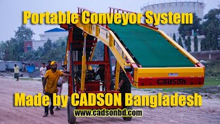 Loading Unloading Hydraulic Conveyor System in Bangladesh [upl. by Geer]