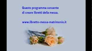 Libretto messa matrimonio o giornale degli sposi con software gratuito [upl. by Claman]