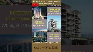 New projects in Pune New Launch 3bhk amp 2bhk in Pune kothrudhomes punerealty 7875332121 [upl. by Aknahs]