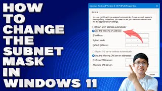 How To Change The Subnet Mask in Windows 11 Guide [upl. by Bekki]