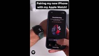 Pairing my apple watch with iPhone 🔥 [upl. by Ahtnamys118]