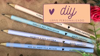 ♥ Diy lápis personalizado para os clientes mimo [upl. by Augusto577]