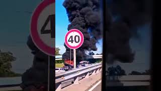 🔥 Incendio en colectivo sobre la Panamericana🔥 noticias parati argentina videoviral cot [upl. by Beckett]