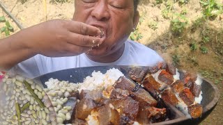 Bush beans cooked with axone amp smoked meat  Naga Style khipsvlog3739 [upl. by Catlaina]