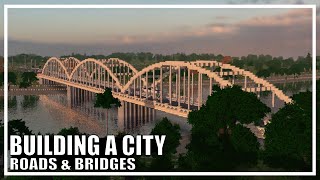 Building A City 2  Roads amp Bridges  Minecraft Timelapse [upl. by Dilks]