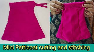 Mini Petticoat cutting and stitching [upl. by Su]