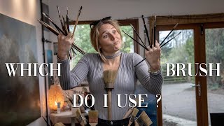 How to Use Different Brushes for Oil Painting [upl. by Maude]