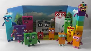 The Numberblocks  Numberblock Action Figures 15 610 and Terrible Twos Toy Set  Kids Math Toys [upl. by Libove]