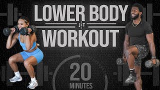 20 Minute Lower Body Dumbbell Strength Workout [upl. by Eentroc650]